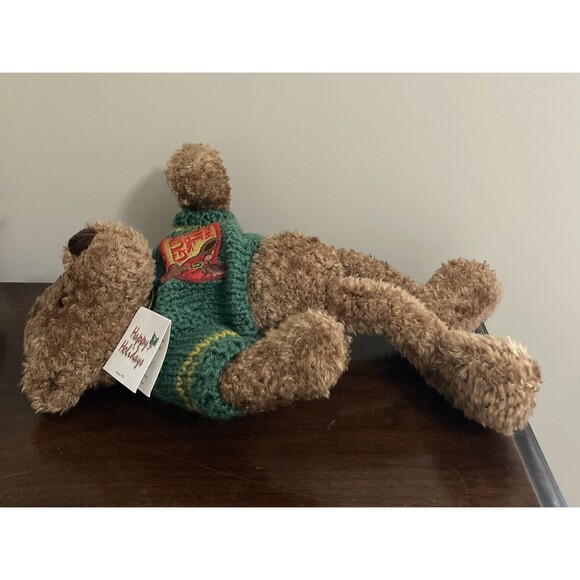 GUND 100 YEARS CELEBRATION Teddy Bear 9676 PLUSH 1998 NWT GREEN SWEATER - Picture 8 of 16